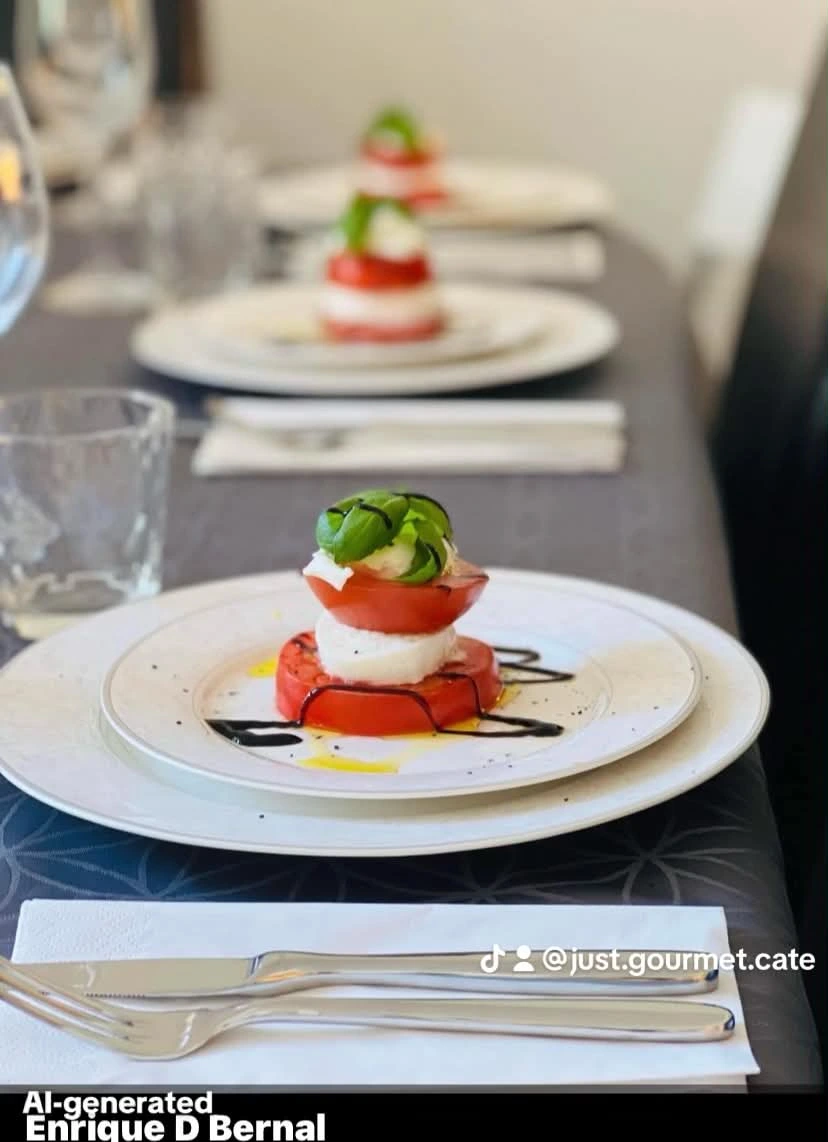 Elegant dukning för catering och event