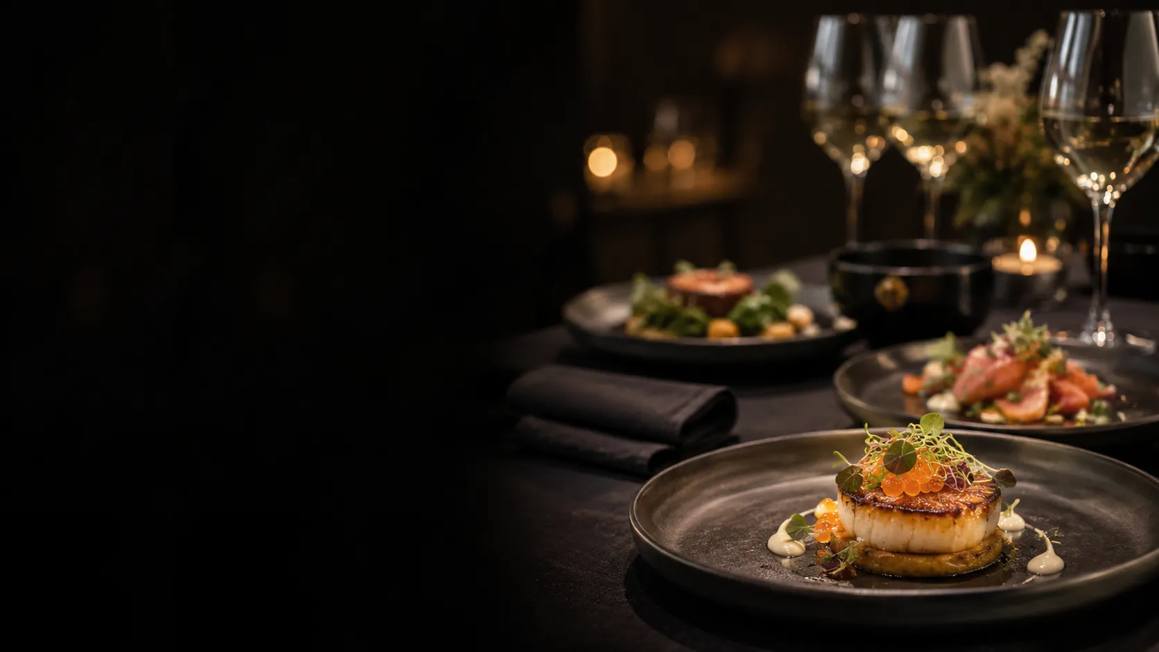 Elegant cateringdukning från Just Gourmet Catering